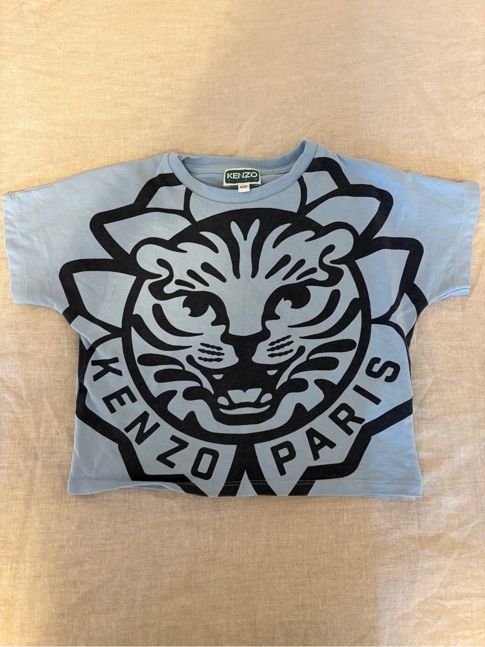 Kenzo Kids Light Blue Tiger Graphic T-Shirt-Size 4A / 102